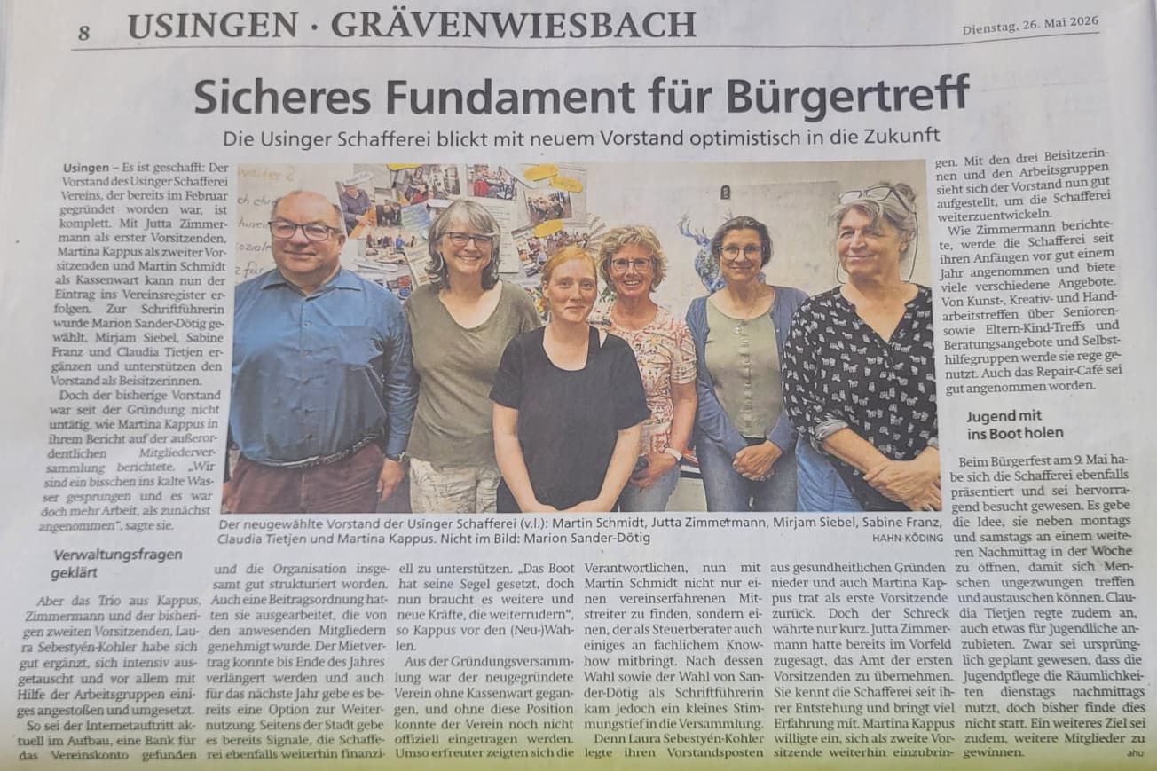 Sicheres Fundament für den Bürgertreff